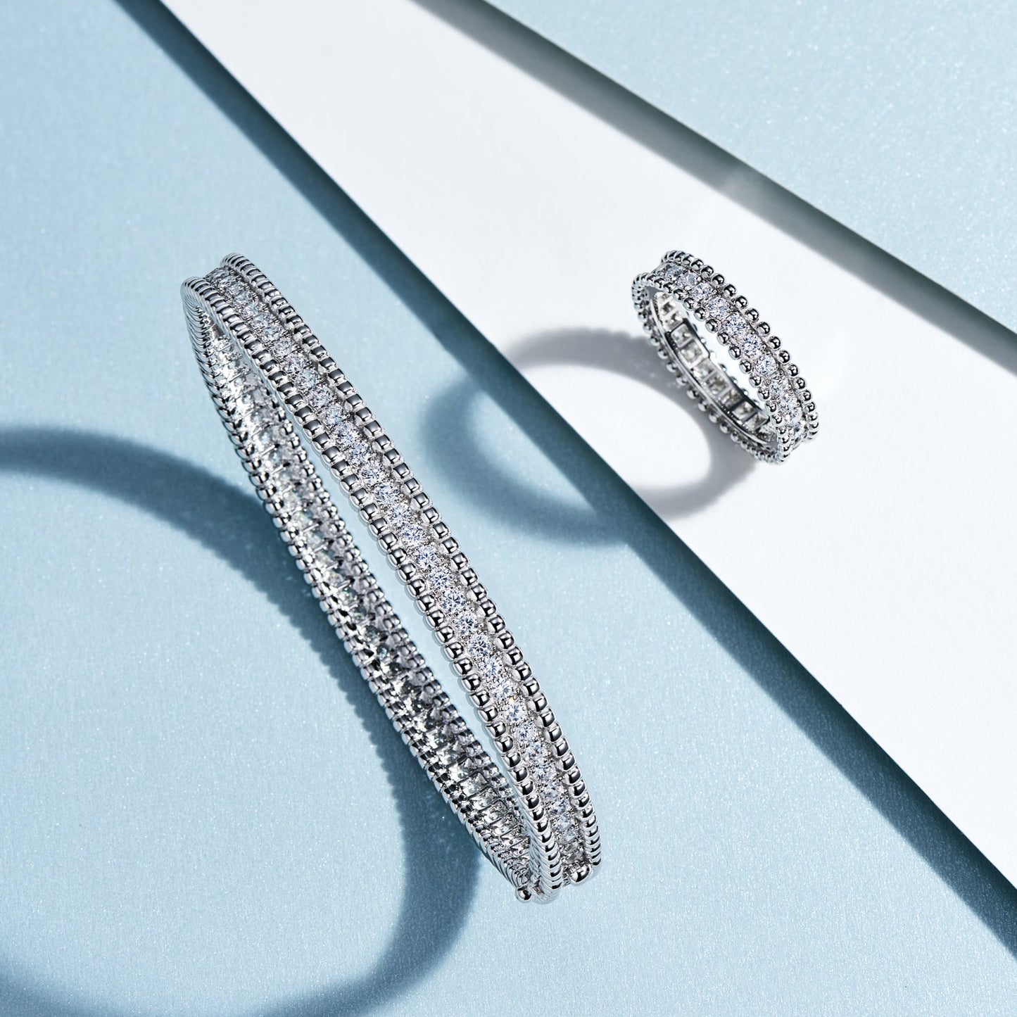 This image displays an elegant P.E Ring, designed with sophistication and fine craftsmanship.