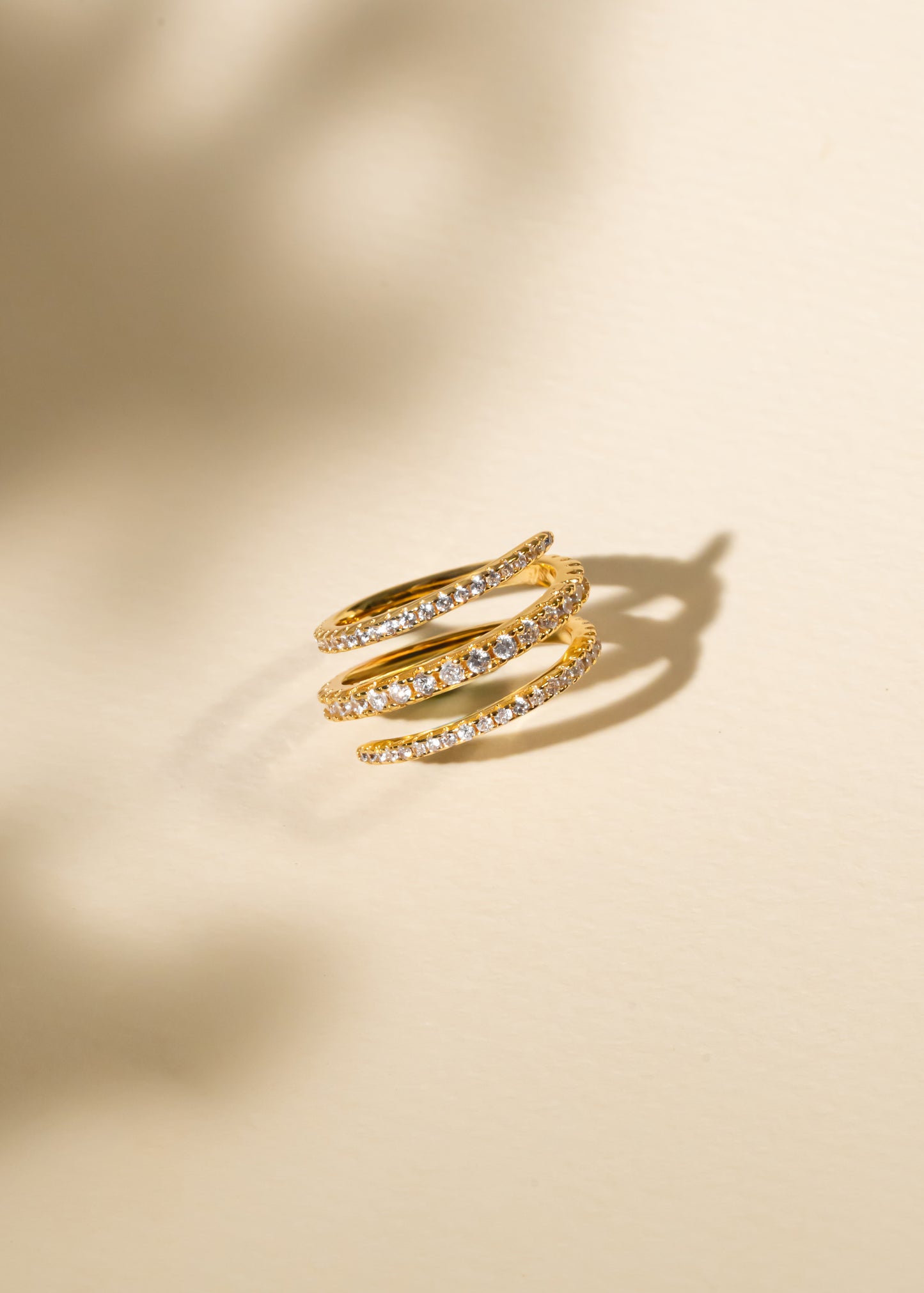 Gold loop ring
