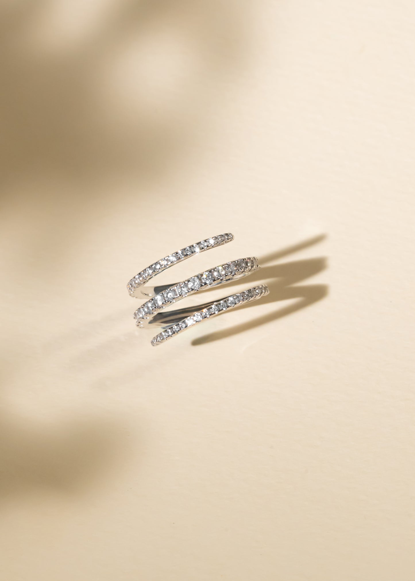 Silver loop ring