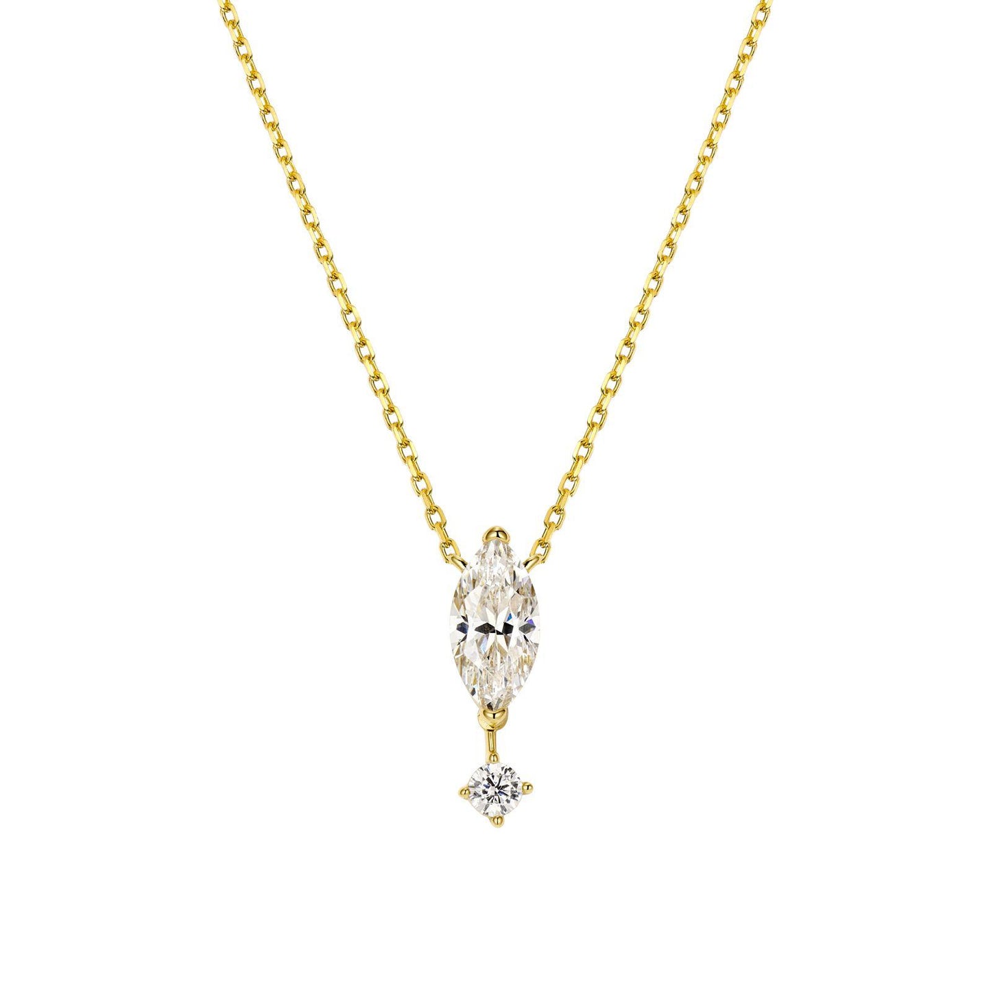 Marquise gold Necklace