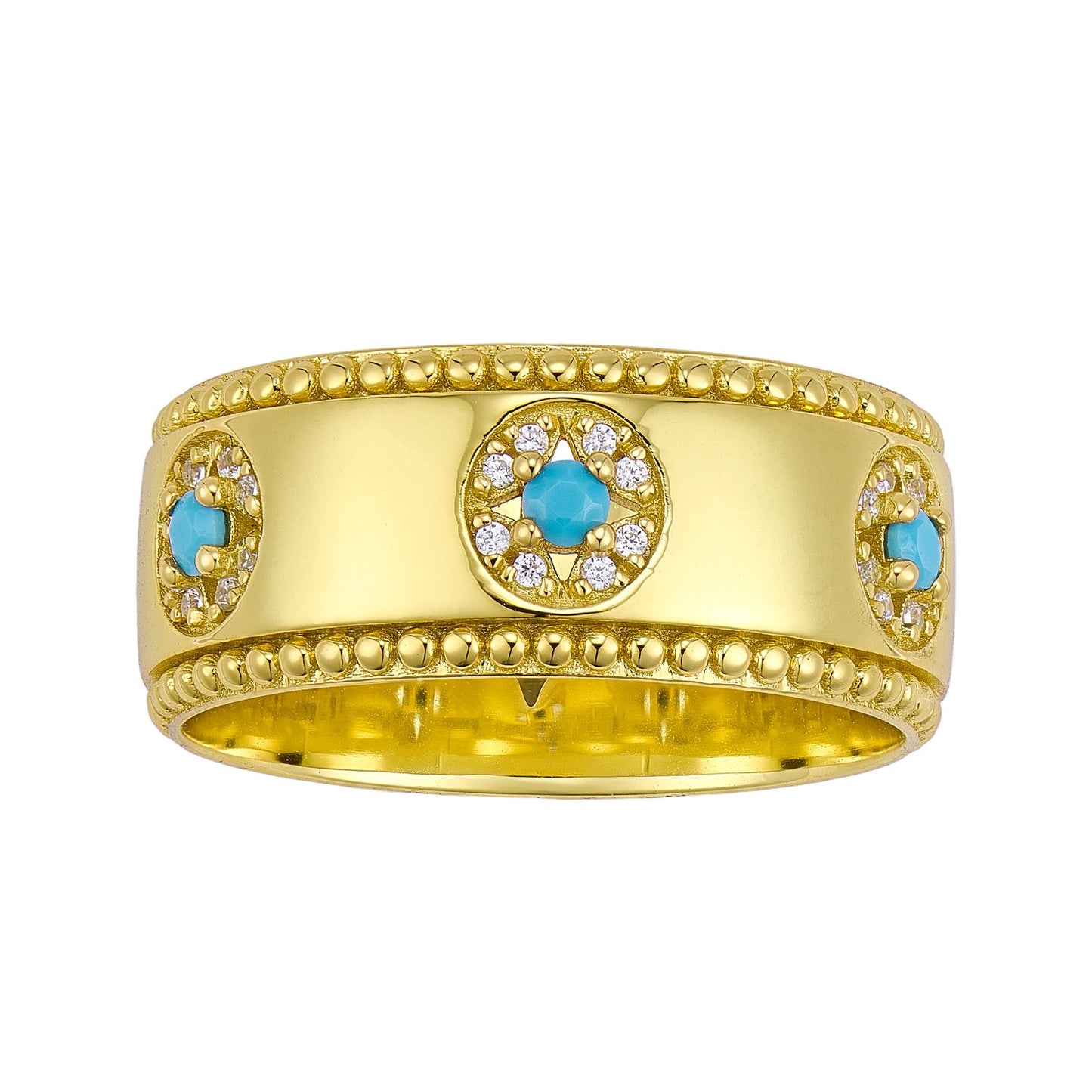 Shather gold ring