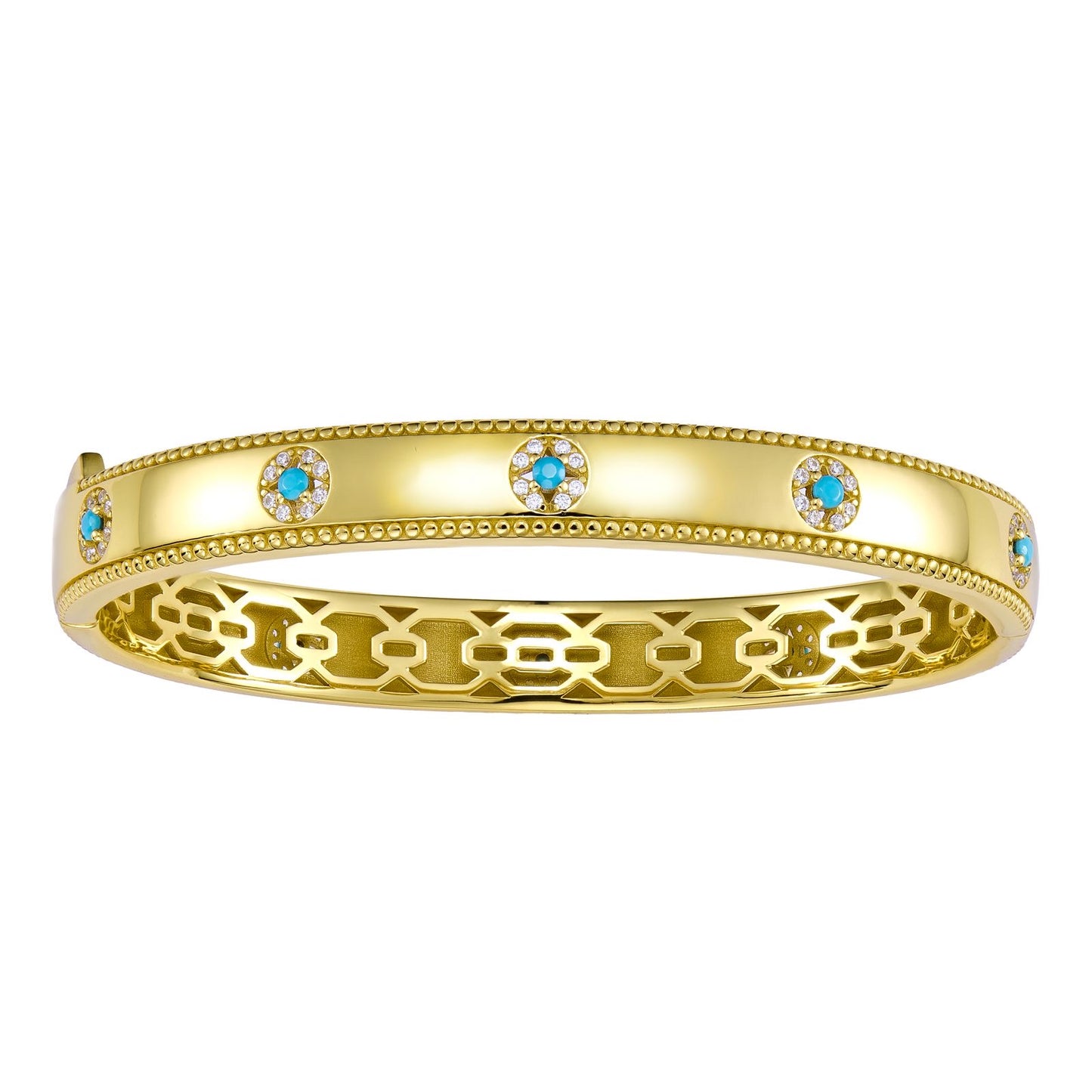 Shather gold bangle