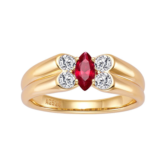 Rose Ruby Ring