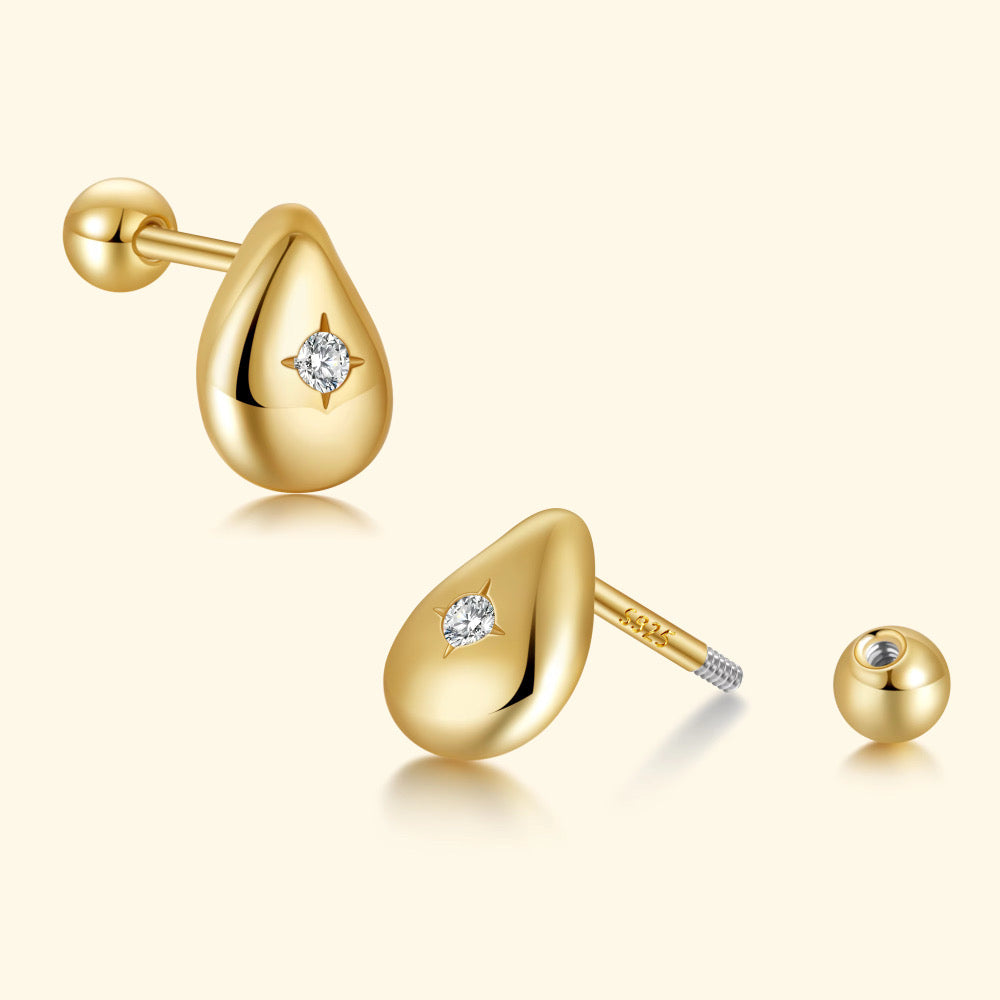 Baby golden drop earring