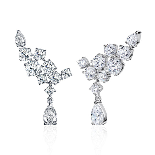 Diamond Flora earrings