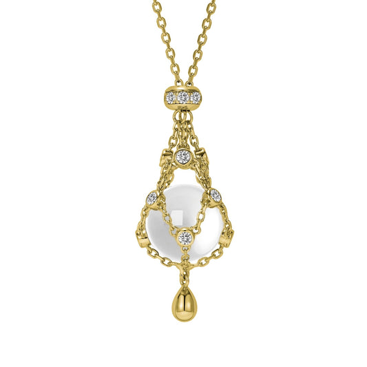 Pearls gold necklace