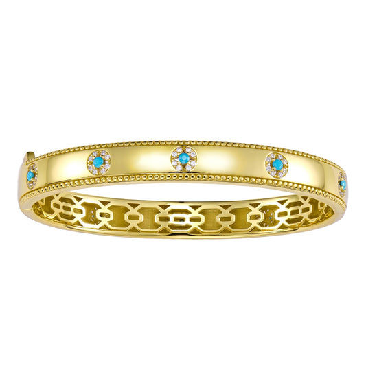 Shather gold bangle