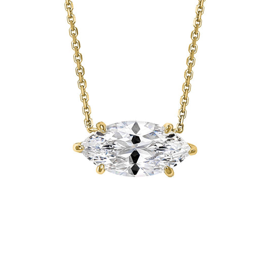 Marquise gold Necklace