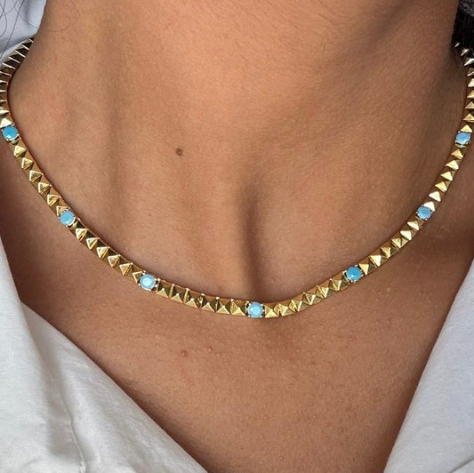 Golden cubes Necklace
