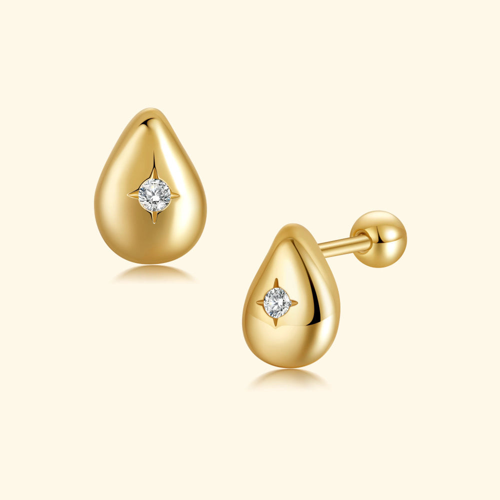 Baby golden drop earring