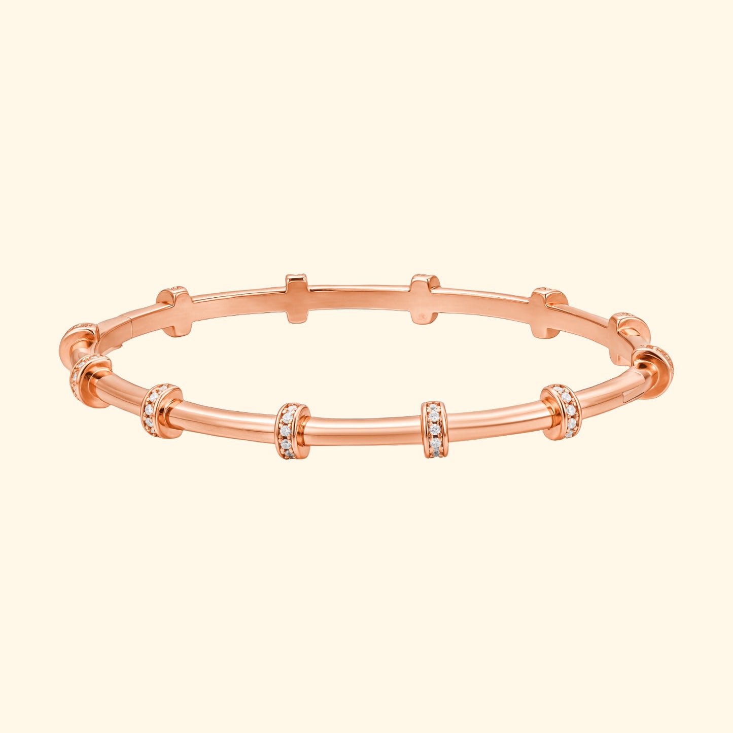 DA rose gold bangles